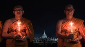 Ilustrasi perayaan Waisak 2024 di Candi Borobudur di Magelang, Jawa Tengah.(Dok. Kementerian Pariwisata dan Ekonomi Kreatif)
