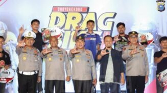 Irjen Herry Heryawan, secara langsung meresmikan ajang Drag Bike 2025