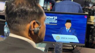 Pidato di Rusia, Prabowo Klaim Pertumbuhan Ekonomi RI Dekati 7%