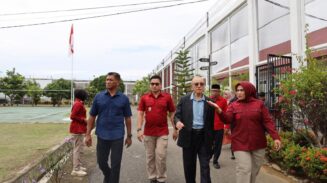 Wali Nanggroe Aceh Malik Mahmud Al Haythar, melakukan kunjungan ke Lapas Perempuan Kelas IIB Sigli, Kamis, 12 Juni 2025. (Foto: For Infoaceh.net)