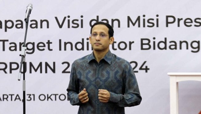 Mantan Menteri Pendidikan, Kebudayaan, Riset, dan Teknologi (Mendikbudristek) Nadiem Makarim