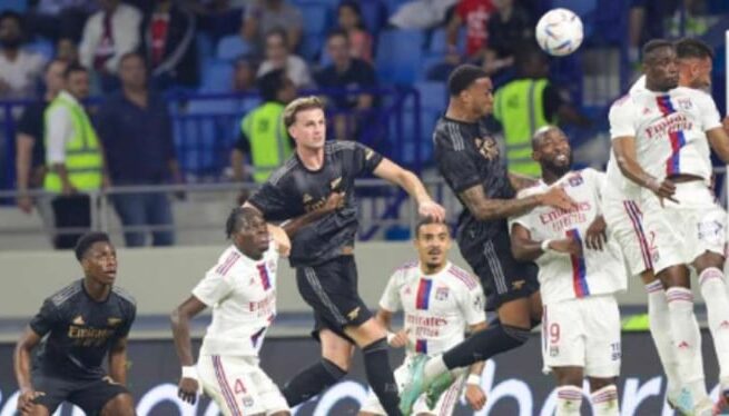 Duel Arsenal vs Olympique Lyon di Dubai Super Cup 2022