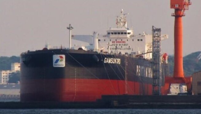 Kapal tanker Pertamina Gamsunoro.