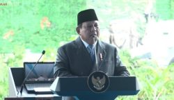 Presiden Prabowo Subianto di acara Indo Defence 2025