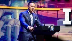 Menteri Koordinator Bidang Infrastruktur dan Pembangunan Kewilayahan, Agus Harimurti Yudhoyono (AHY), di acara 'International Conference on Infrastructure' (ICI) 2025 di kawasan Senayan, Jakarta Pusat, Rabu, 11 Juni 2025