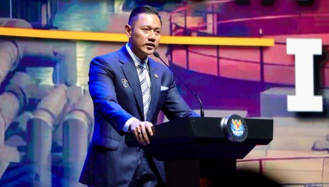 Menteri Koordinator Bidang Infrastruktur dan Pembangunan Kewilayahan, Agus Harimurti Yudhoyono (AHY), di acara 'International Conference on Infrastructure' (ICI) 2025 di kawasan Senayan, Jakarta Pusat, Rabu, 11 Juni 2025