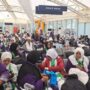 Jemaah haji Indonesia di Bandara AMAA, Madinah, Arab Saudi