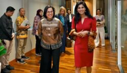 Menteri Keuangan Sri Mulyani Indrawati dan First Deputy Managing Director of the International Monetary Fund Gita Gopinath (dok: Instagram @smindrawati)