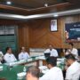 Plt Sekda Aceh M Nasir Syamaun menerima kunjungan Deputi Bidang Koordinasi Hak Asasi Manusia Kemenko Kumham-Imipas Ibnu Chuldun, dalam rangka koordinasi terkait rencana peresmian Memorial Living Park Rumoh Geudong di ruang rapat Sekda Aceh, Kamis (12/6)