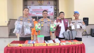 Satuan Reserse Narkoba Polres Langsa berhasil mengungkap dua kasus besar peredaran narkotika serta meringkus tiga tersangka. (Foto: Ist)