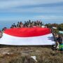 Tim Ekspedisi Gunung Leuser dalam rangka Hari Bhayangkara ke-79 sukses menaklukkan titik tertinggi Gunung Leuser dengan koordinat 47 N 297152 UTM 415412, Ahad (22/6). (Foto: For Infoaceh.net)
