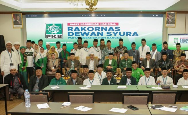 Dewan Syuro DPP Partai Kebangkitan Bangsa (PKB) menggelar Rapat Koordinasi Nasional (Rakornas) di Hotel Sahid,