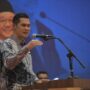 Plt Sekda Aceh, M Nasir Syamaun menyampaikan sambutan pada seminar peningkatan kualitas pendidikan Aceh di aula Dinas Pendidikan Aceh, Sabtu malam (28/6/2025). (Foto: Ist)