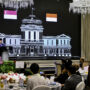 Presiden Republik Indonesia Prabowo Subianto menghadiri jamuan santap siang kenegaraan yang diselenggarakan oleh Presiden Republik Singapura, Tharman Shanmugaratnam, di salah satu hotel di Singapura, pada Senin, 16 Juni 2025. (Foto: BPMI Setpres)