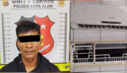TP alias TH (28), warga Kecamatan Krueng Barona Jaya, Aceh Besar yang sempat buron kasus pencurian AC di RSUD dr Zainoel Abidin Banda Aceh beberapa hari lalu akhirnya menyerahkan diri
