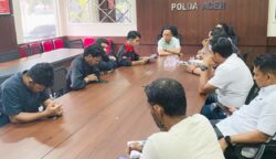 Aliansi Mahasiswa dan Pemuda Anti Korupsi (ALAMP AKSI) menggelar audiensi dengan Ditreskrimsus Polda Aceh, Selasa (3/6).