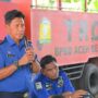 Kalaksa BPBD Aceh Besar Ridwan Jamil menekankan pentingnya kedisiplinan dan tanggung jawab seluruh personel Damkar