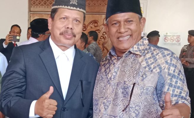 Alm. Waled Nura bersama Isa Alima (Ketua PBN Aceh). (Foto: Ist)
