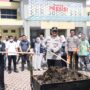 Sebanyak 773 kg narkotika dimusnahkan dalam sebuah kegiatan yang digelar di halaman Mapolda Aceh, Kamis (12/6).