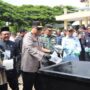 Pemusnahan barang bukti narkoba sebanyak 25 kg kokain, 108 kg sabu, dan 640 kg ganja di Aula Presisi Polda Aceh, Kamis, 12 Juni 2025.