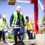 Peninjauan progres jembatan gantung Gampong Lambhuk-Lamseupeung oleh Anggota DPR RI Irmawan bersama Wakil Wali Kota Banda Aceh, Afdhal Khalilullah, Ka. Balai BPJN, Heri Yugiantoro, Ketua Fraksi PKB DPRA, Munawar AR, dan Plt. Sekda Banda Aceh Jalaluddin