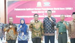 Pemerintah Aceh melalui Dinas Pendidikan meluncurkan aplikasi Sistem Penerimaan Murid Baru (SPMB) Tahun Ajaran 2025/2026 dalam sebuah acara yang digelar di Gedung Serbaguna Kantor Gubernur Aceh Kamis (19/6). (Foto: Ist)