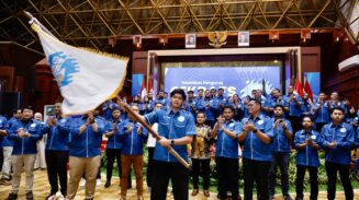 Sunnyl Ikbal, putra Gubernur Aceh Muzakir Manaf (Mualem) menjadi Ketua Umum DPW GEKRAFS Provinsi Aceh yang dikukuhkan pada Jum'at malam, 20 Juni 2025 di Anjong Mon Mata, Meuligoe Gubernur Aceh. (Foto: For Infoaceh.net)