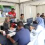 Polda Aceh menggelar rangkaian pelayanan publik di ajang Car Free Day (CFD) Bhayangkara Sport Day yang dipusatkan di kawasan Simpang Lima, Kota Banda Aceh, Ahad pagi (22/6). (Foto: For Infoaceh.net)