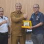 Kunjungan silaturahmi Manajer PLN UP3 Langsa, Indradi Pratama, ke Bupati Aceh Tamiang Armia Fahmi di Kantor Bupati Aceh Tamiang, Selasa (24/6).