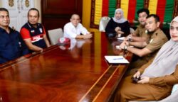 Rapat virtual dengan Duta Besar Indonesia untuk Kerajaan Belanda, Mayerfas, pada Selasa (24/6) di Meuligoe Gubernur Aceh membahas rencana penyelenggaraan Festival Aceh di Belanda