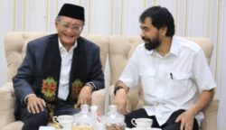 Gubernur Aceh Muzakir Manaf bertemu dengan Menteri Pekerjaan Umum (PU) Dody Hanggodo di Pendopo Wali Kota Banda Aceh, Rabu (25/6/2025).