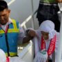 Sebanyak 392 jamaah haji Aceh kloter 01 tiba di Bandara Internasional SIM, Blang Bintang, Aceh Besar, Sabtu pagi (28/6), dalam kondisi sehat dan penuh rasa syukur. (Foto: Dok. Infoaceh.net)
