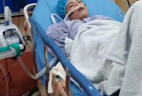 TKW asal Aceh Tengara saat dirawat di Rumah Sakit Selangor Malaysia sebelum meninggal dunia. (Foto: Ist)