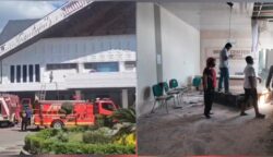 Kebakaran terjadi di Gedung DPRA tepatnya di Ruang Media Center, pada Jum'at siang, 13 Juni 2025.