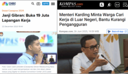 Gibran Janjikan 19 Juta Lapangan Kerja, Menterinya Suruh Warga Kerja di Luar Negeri untuk Kurangi Pengangguran
