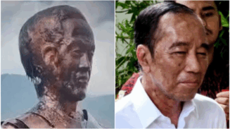 Aneh, Patung Jokowi di Tanah Karo Disebut Mirip dengan Wajah Pak Jokowi saat Sakit