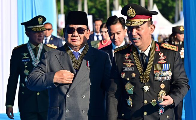 HUT Bhayangkara ke-79, Prabowo Tegaskan Polisi Harus Pro Rakyat