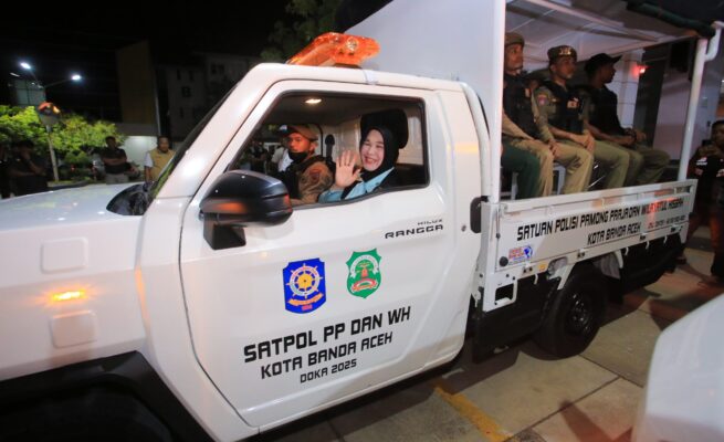 Illiza Luncurkan Dua Mobil Patroli Baru Satpol PP/WH Banda Aceh