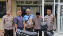 JPN (30) warga salah satu Gampong di Kecamatan Darul Imarah Aceh Besar diringkus Unit Reskrim bersama Jatanras Polda Aceh di Kawasan Lamtamot Aceh Besar, Ahad siang (20/7). (Foto: Ist)