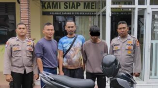 JPN (30) warga salah satu Gampong di Kecamatan Darul Imarah Aceh Besar diringkus Unit Reskrim bersama Jatanras Polda Aceh di Kawasan Lamtamot Aceh Besar, Ahad siang (20/7). (Foto: Ist)