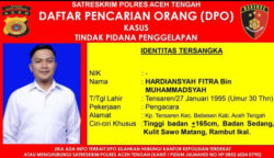 Seorang pengacara di Aceh Tengah, Hardiansyah Fitra (30), masuk DPO Satreskrim Polres Aceh Tengah. (Foto: Ist)