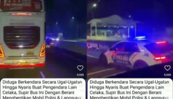 Viral Polisi Diteriaki dan Dihentikan di Tol oleh Sopir Bus Gara-gara Nyetir Zig-zag di Jalan Tol