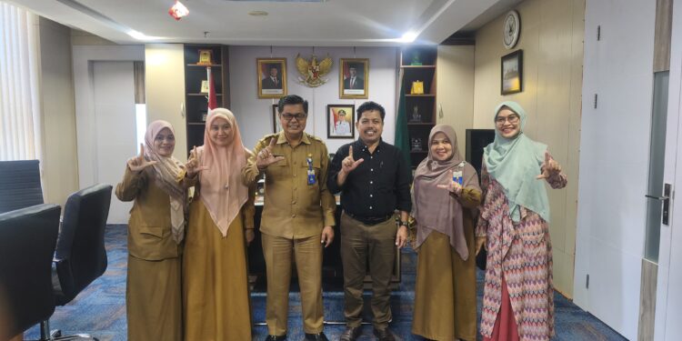 Menjelang Musda XIV, PD IPI Aceh melakukan audiensi dengan Kadis Perpustakaan dan Kearsipan Aceh pada Selasa (1/7/2025). (Foto: Ist)
