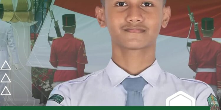 Muhammad Ridho, siswa SMAN Modal Bangsa (MOSA) Aceh terpilih sebagai Pasukan Pengibaran Bendera Pusaka (Paskibraka) nasional tahun 2025 mewakili Provinsi Aceh. (Foto: Ist)