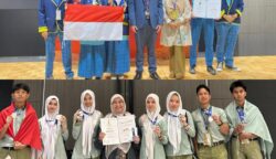 Siswa SMAN 7 Banda Aceh dan SMA Labschool Banda Aceh berhasil meraih medali perak di ajang bergengsi internasional, Japan Design, Idea and Invention Expo (JDIE) 2025, yang berlangsung 5–6 Juli 2025 di Jepang. (Foto: Ist)