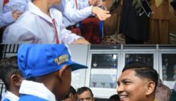Wali Kota Banda Aceh Illiza Sa’aduddin Djamal bersama Wakil Wali Kota Afdhal Khalilullah memantau kegiatan hari pertama masuk sekolah tahun ajaran 2025/2026, Senin (14/7/2025). (Foto: Ist)