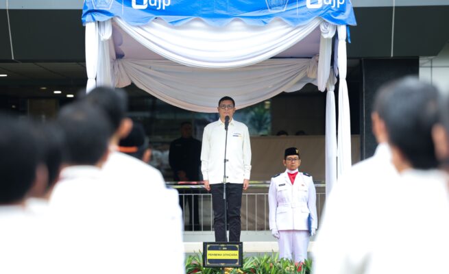 Direktorat Jenderal Pajak (DJP) memperingati Hari Pajak 2025 dengan menggelar upacara nasional yang dilaksanakan secara serentak di seluruh Indonesia, Senin (14/7). (Foto: Ist)