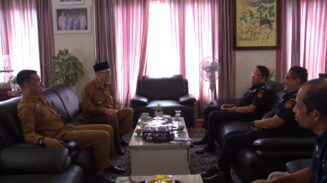 Kepala Kantor Bea Cukai Lhokseumawe, Agus Siswadi, melakukan kunjungan audiensi dengan Bupati Bener Meriah Tagore Abubakar Selasa, 15 Juli 2025. (Foto: Ist)