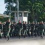 Prajurut TNI AD mengikuti upacara bulanan Kodam Iskandar Muda, Kamis pagi (17/4/2025) di Lapangan Blang Padang Kota Banda Aceh. (Foto: Ist)