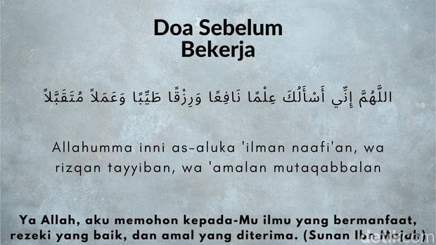 Doa Sebelum Bekerja